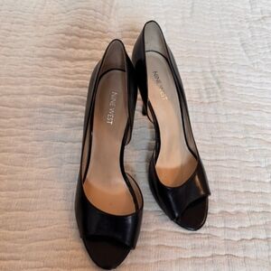 Nine West Black Peep Toe Heels